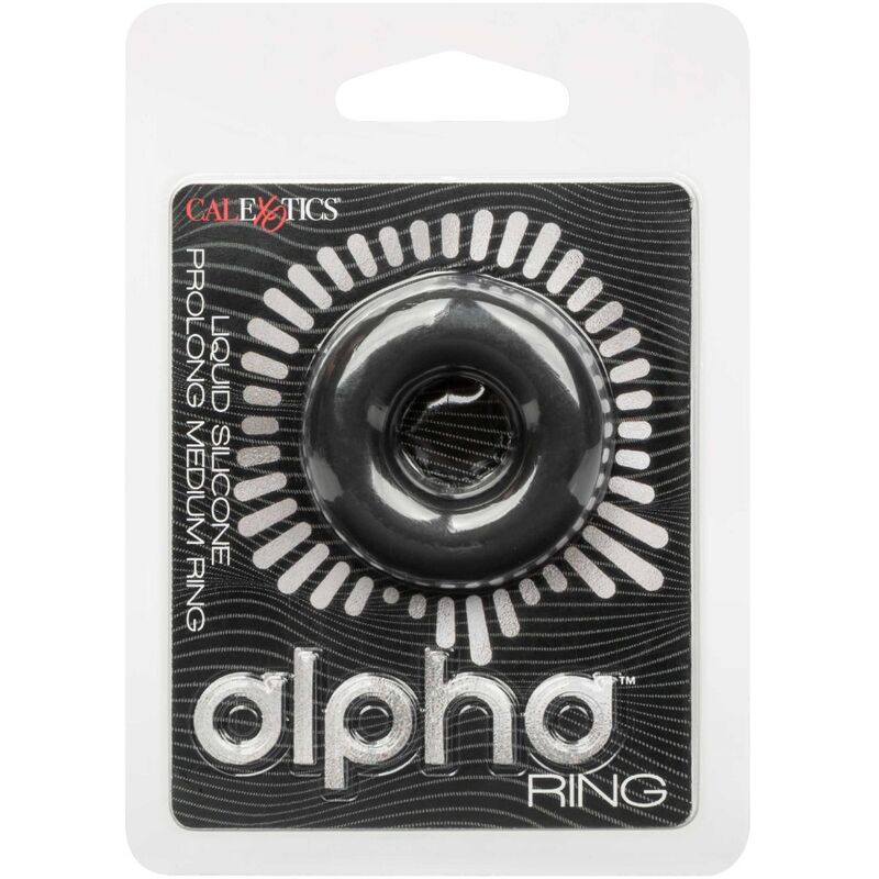 CALEXOTICS - ALPHA ANELLO PROLONG MEDIO NERO - CALEXOTICS | Lingerie Harness Boutique