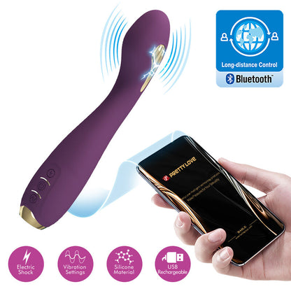 PRETTY LOVE - HECTOR VIBRATORE ELETTROSHOCK BY APP CONTROL VIOLA - PRETTY LOVE HIGH GRADE | Lingerie Harness Boutique