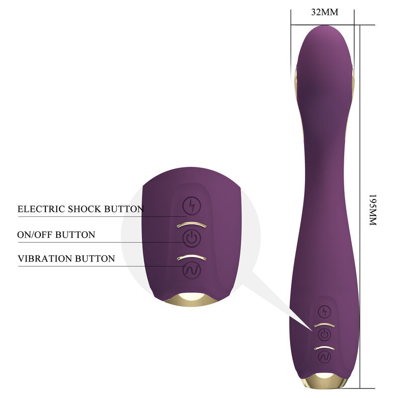 PRETTY LOVE - HECTOR VIBRATORE ELETTROSHOCK BY APP CONTROL VIOLA - PRETTY LOVE HIGH GRADE | Lingerie Harness Boutique