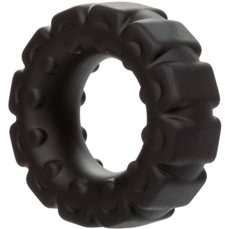 CALEXOTICS - ALPHA ANELLO BATTISTRADA PROLONG NERO - CALEXOTICS | Lingerie Harness Boutique