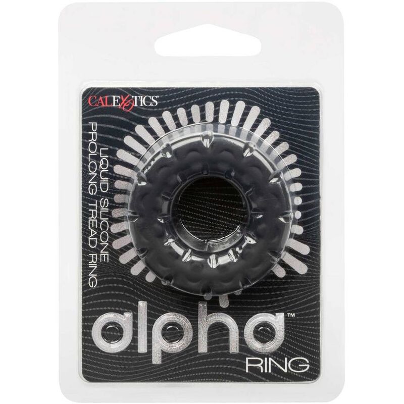 CALEXOTICS - ALPHA ANELLO BATTISTRADA PROLONG NERO - CALEXOTICS | Lingerie Harness Boutique
