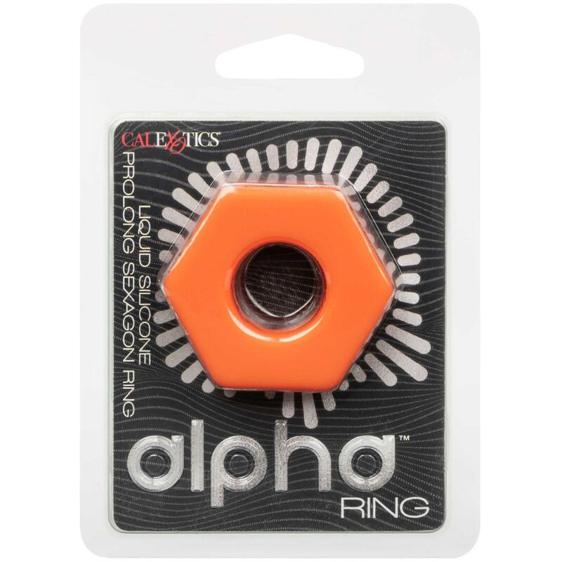 CALEXOTICS - ALPHA RING PROLONG SEXAGON ORANGE