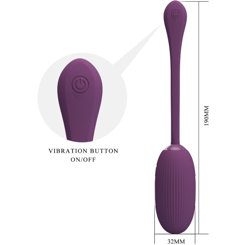 PRETTY LOVE - DOREEN UOVO VIBRANTE RICARICABILE VIOLA - PRETTY LOVE SMART | Lingerie Harness Boutique