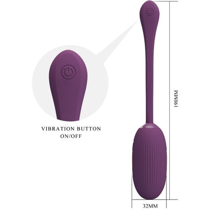PRETTY LOVE - DOREEN UOVO VIBRANTE RICARICABILE VIOLA - PRETTY LOVE SMART | Lingerie Harness Boutique