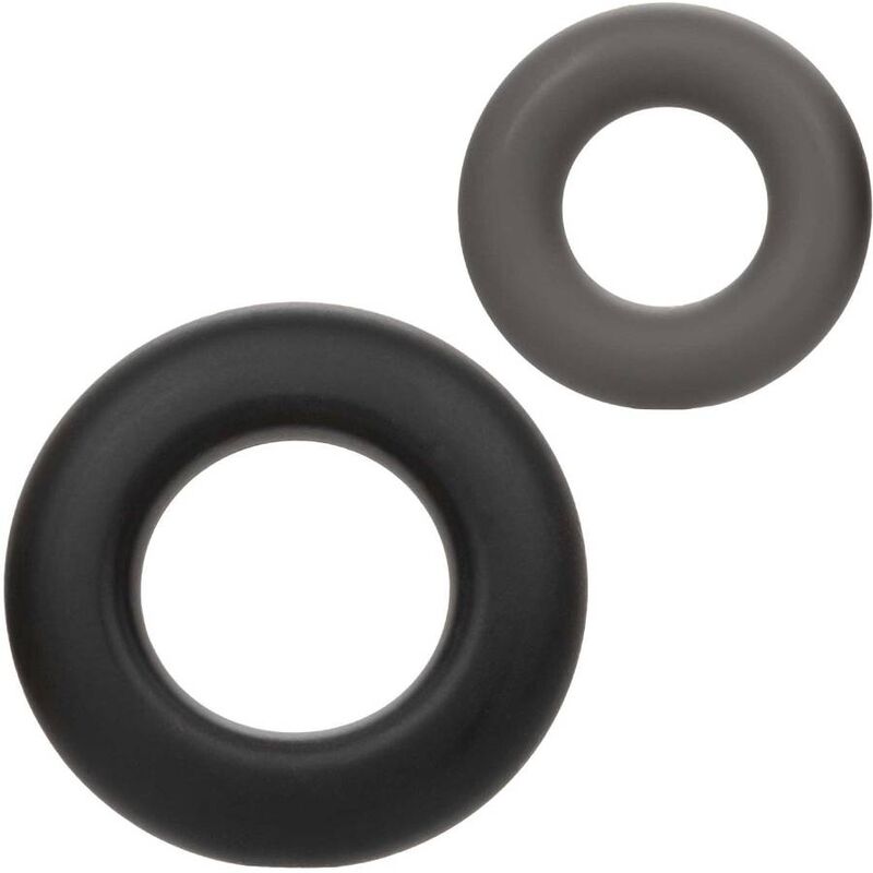 CALEXOTICS - ALPHA SET OF 2 RINGS PROLONG GREY