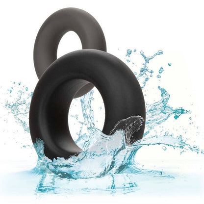 CALEXOTICS - ALPHA SET DI 2 ANELLI PROLONG GRIGIO - CALEXOTICS | Lingerie Harness Boutique