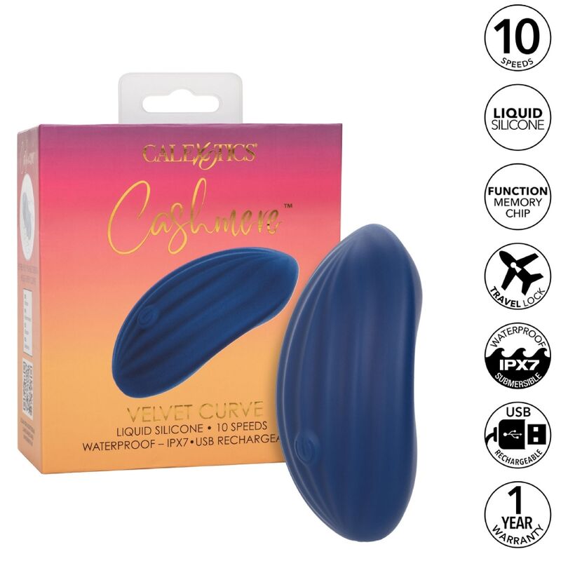 CALEXOTICS - CASHMERE CURVA VELLUTO BLU - CALEXOTICS | Lingerie Harness Boutique