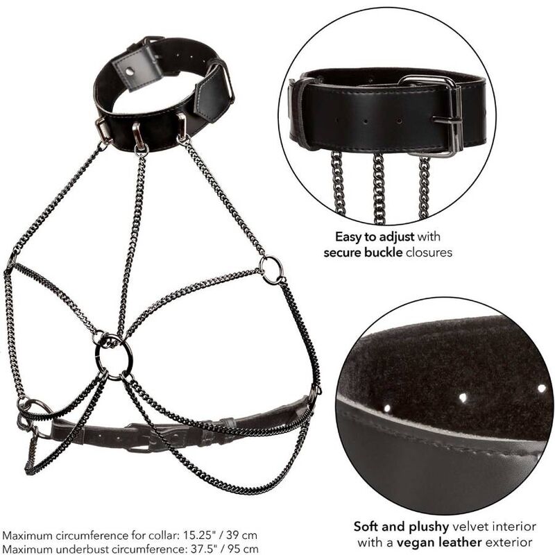CALEXOTICS - EUPHORIA IMBRACATURA COLLETTO MULTI CATENA - CALEXOTICS | Lingerie Harness Boutique