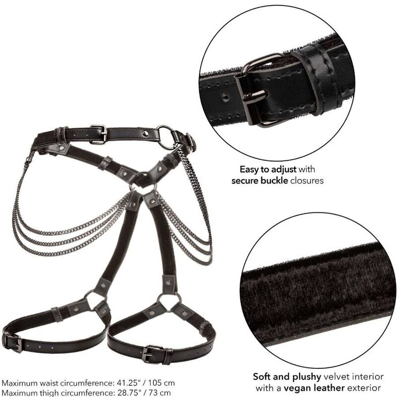 CALEXOTICS - EUPHORIA IMBRACATURA PER COSCIA MULTI CATENA - CALEXOTICS | Lingerie Harness Boutique