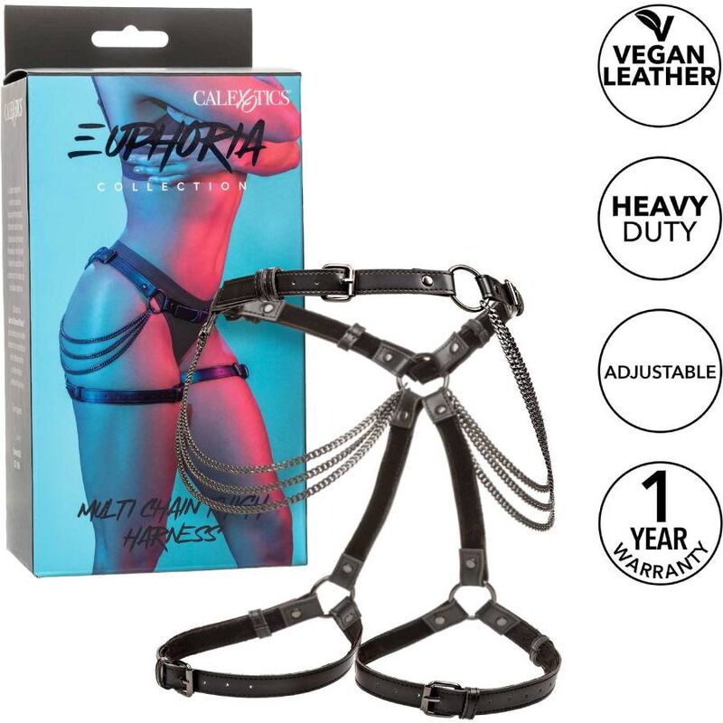CALEXOTICS - EUPHORIA IMBRACATURA PER COSCIA MULTI CATENA - CALEXOTICS | Lingerie Harness Boutique