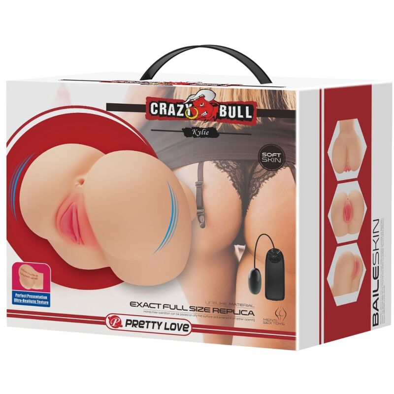 CRAZY BULL - VIBRATORE REALISTICO PER LA VAGINA E LANO KYLIE - CRAZY BULL | Lingerie Harness Boutique