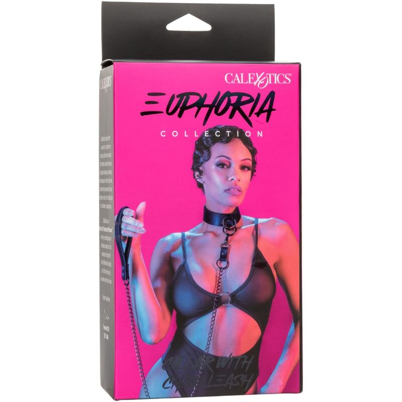 CALEXOTICS - EUPHORIA COLLARE CON GUINZAGLIO A CATENA - CALEXOTICS | Lingerie Harness Boutique