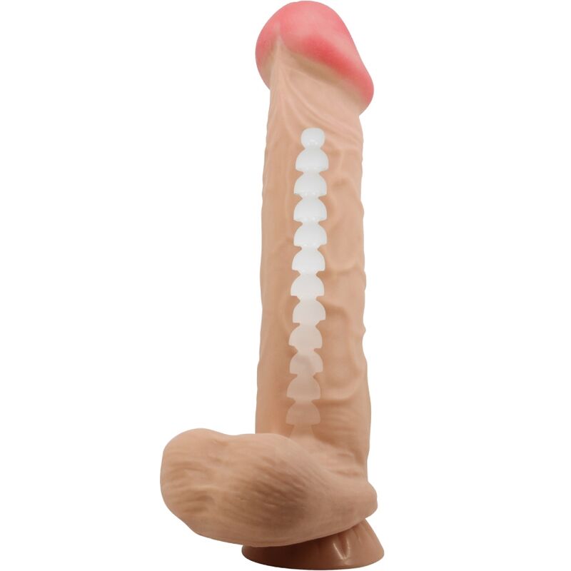 PRETTY LOVE - DILDO REALISTICO SLIDING SKIN SERIES CON VENTOSA SCORREVOLE DELLA PELLE FLESH 26 CM - PRETTY LOVE HIGH GRADE | Lingerie Harness Boutique