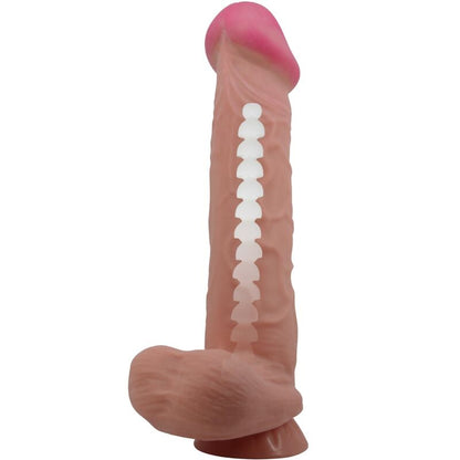 PRETTY LOVE - DILDO REALISTICO SLIDING SKIN SERIES CON VENTOSA SCORREVOLE DELLA PELLE MARRONE 26 CM - PRETTY LOVE HIGH GRADE | Lingerie Harness Boutique