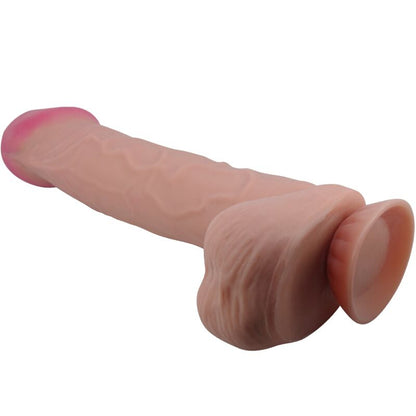PRETTY LOVE - DILDO REALISTICO SLIDING SKIN SERIES CON VENTOSA SCORREVOLE DELLA PELLE MARRONE 26 CM - PRETTY LOVE HIGH GRADE | Lingerie Harness Boutique