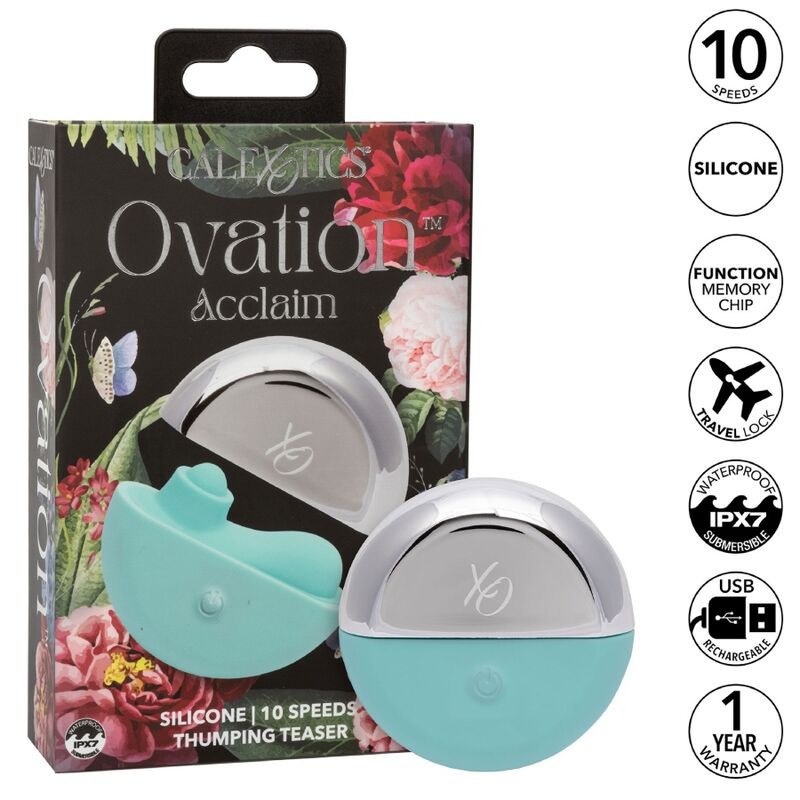 CALEXOTICS - OVATION STIMOLATORE ACCLAIM VERDE ACQUA - CALEXOTICS | Lingerie Harness Boutique
