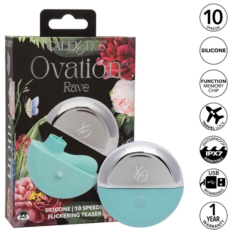 CALEXOTICS - OVATION STIMOLATORE RAVE VERDE ACQUA - CALEXOTICS | Lingerie Harness Boutique