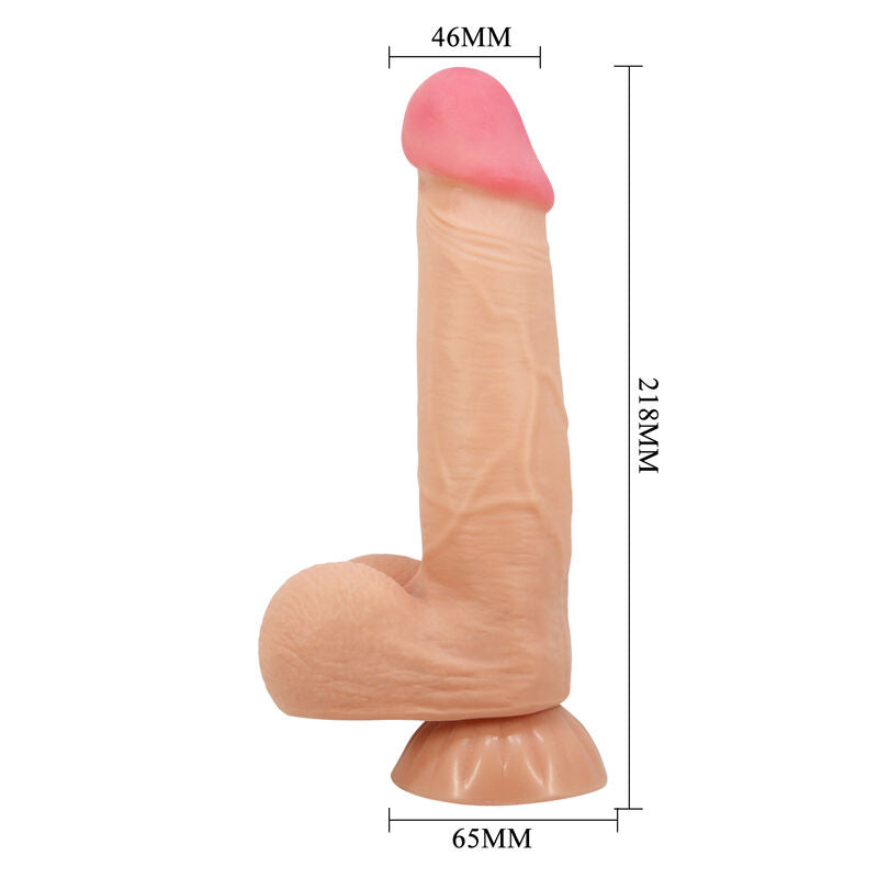 PRETTY LOVE - DILDO REALISTICO SLIDING SKIN SERIES CON VENTOSA SCORREVOLE DELLA PELLE 21,8 CM - PRETTY LOVE HIGH GRADE | Lingerie Harness Boutique