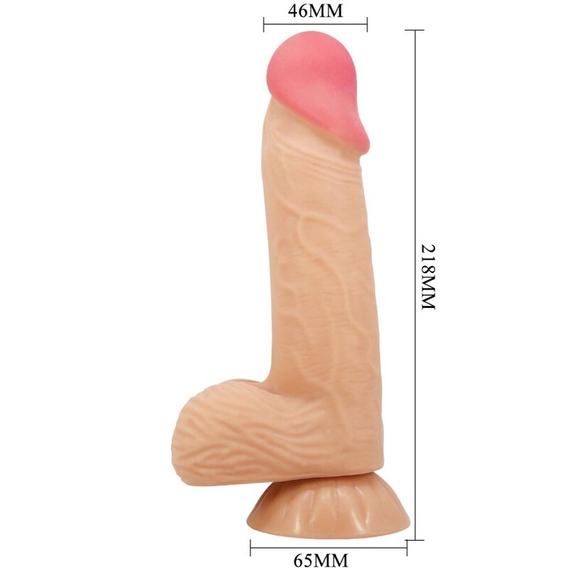 PRETTY LOVE - DILDO REALISTICO SLIDING SKIN SERIES CON VENTOSA SCORREVOLE DELLA PELLE 20,6 CM - PRETTY LOVE HIGH GRADE | Lingerie Harness Boutique