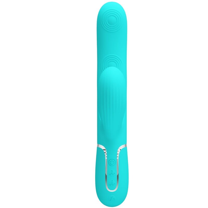 PRETTY LOVE - VIBRATORE MULTIFUNZIONE PERLITA 3 IN 1 G-SPOT VERDE ACQUA - PRETTY LOVE FLIRTATION | Lingerie Harness Boutique