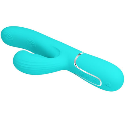 PRETTY LOVE - VIBRATORE MULTIFUNZIONE PERLITA 3 IN 1 G-SPOT VERDE ACQUA - PRETTY LOVE FLIRTATION | Lingerie Harness Boutique