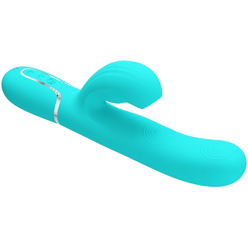 PRETTY LOVE - VIBRATORE MULTIFUNZIONE PERLITA 3 IN 1 G-SPOT VERDE ACQUA - PRETTY LOVE FLIRTATION | Lingerie Harness Boutique