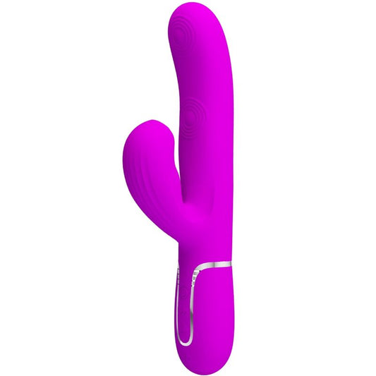 PRETTY LOVE - MULTIFUNCTIONAL VIBRATOR PERLITA 3 IN 1 G-SPOT PURPLE