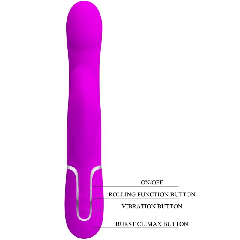 PRETTY LOVE - PURPLE RABBIT VIBRATOR PEARLS