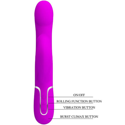 PRETTY LOVE - PURPLE RABBIT VIBRATOR PEARLS