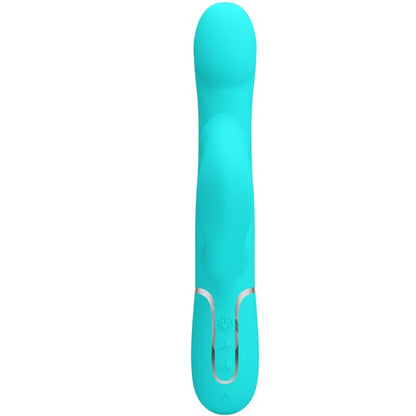 PRETTY LOVE - AQUA GREEN RABBIT VIBRATING PEARLS