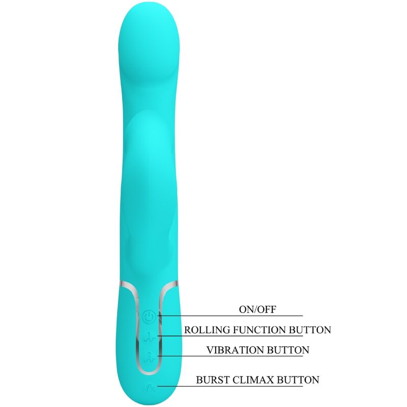 PRETTY LOVE - PERLE VIBRANTI CONIGLIO VERDE ACQUA - PRETTY LOVE FLIRTATION | Lingerie Harness Boutique