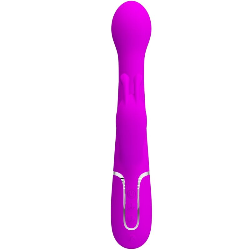 PRETTY LOVE - VIBRATORE DEJON RABBIT 3 IN 1 VIOLA MULTIFUNZIONE