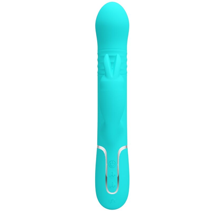 PRETTY LOVE - PERLE VIBRATORE COALE RABBIT VERDE ACQUA - PRETTY LOVE FLIRTATION | Lingerie Harness Boutique