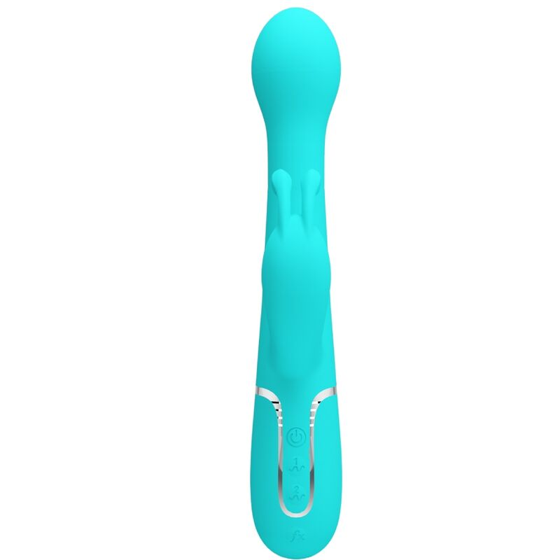 PRETTY LOVE - VIBRATORE DEJON RABBIT 3 IN 1 MULTIFUNZIONE VERDE ACQUA - PRETTY LOVE FLIRTATION | Lingerie Harness Boutique
