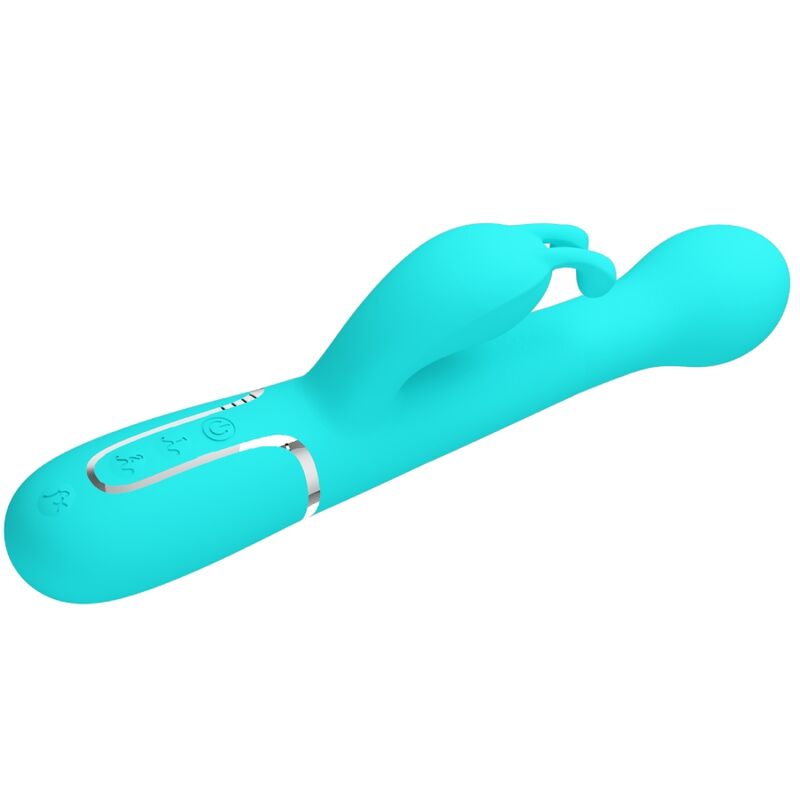 PRETTY LOVE - VIBRATORE DEJON RABBIT 3 IN 1 MULTIFUNZIONE VERDE ACQUA - PRETTY LOVE FLIRTATION | Lingerie Harness Boutique