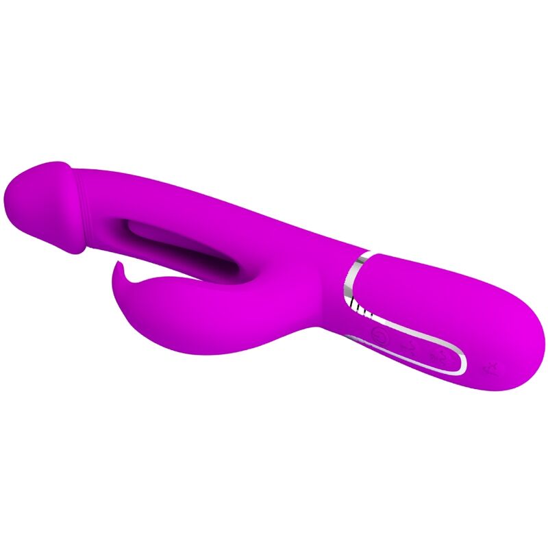 PRETTY LOVE - DEJON RABBIT 3 IN 1 MULTIFUNCTIONAL VIBRATOR FUCHSIA