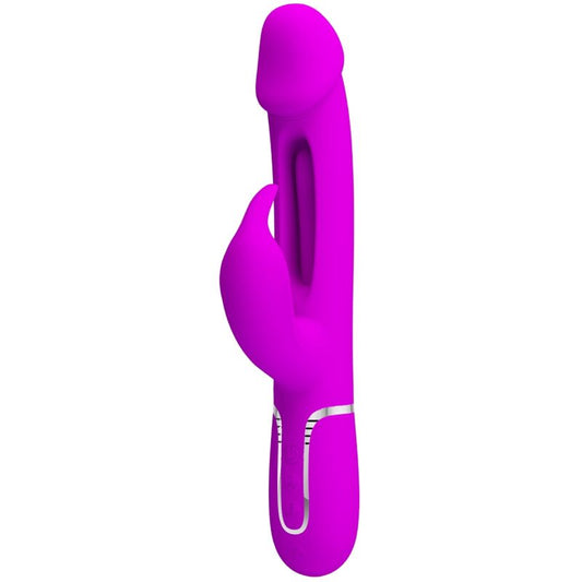PRETTY LOVE - VIBRATORE DEJON RABBIT 3 IN 1 MULTIFUNZIONE FUCSIA - PRETTY LOVE FLIRTATION | Lingerie Harness Boutique