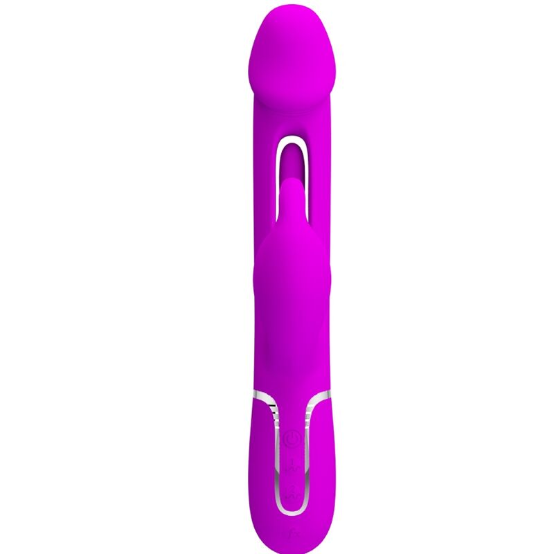 PRETTY LOVE - DEJON RABBIT 3 IN 1 MULTIFUNCTIONAL VIBRATOR FUCHSIA