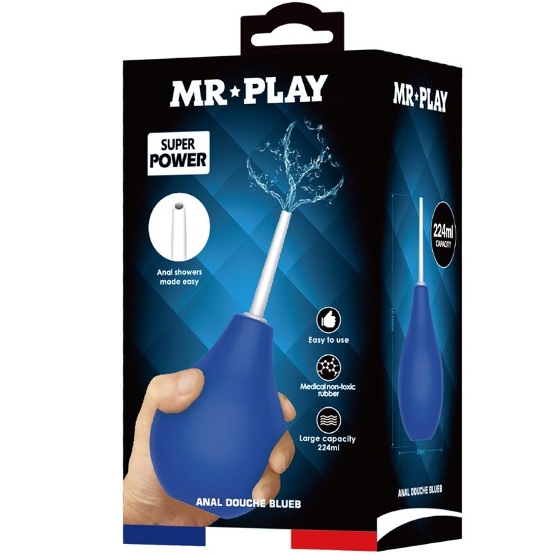 MR PLAY - DOCCIA ANALE BLUEB SUPER POWER BLUE - MR PLAY | Lingerie Harness Boutique