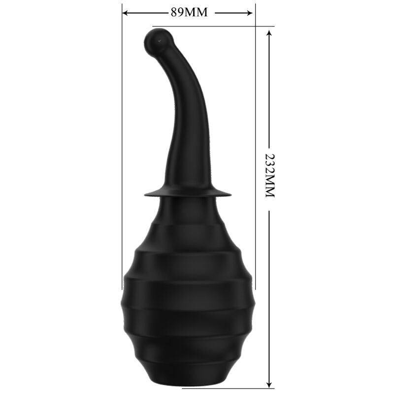 MR PLAY - DOCCIA ANALE BLKM6 SUPER POWER NERO - MR PLAY | Lingerie Harness Boutique