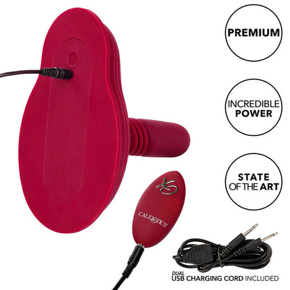 CALEXOTICS - RED DUAL MOTOR REMOTE CONTROL PILOT MASSAGER