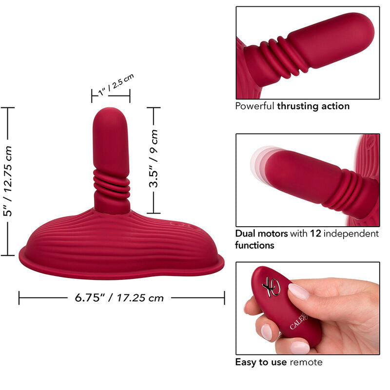 CALEXOTICS - MASSAGGIATORE PILOTA TELECOMANDO DOPPIO MOTORE ROSSO - CALEXOTICS | Lingerie Harness Boutique