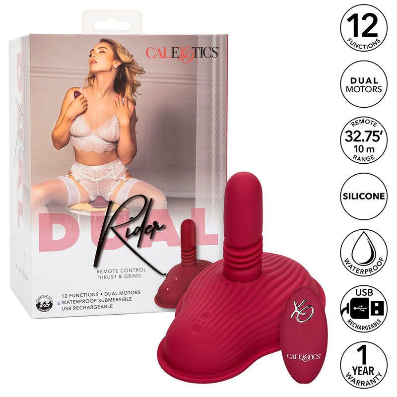 CALEXOTICS - MASSAGGIATORE PILOTA TELECOMANDO DOPPIO MOTORE ROSSO - CALEXOTICS | Lingerie Harness Boutique