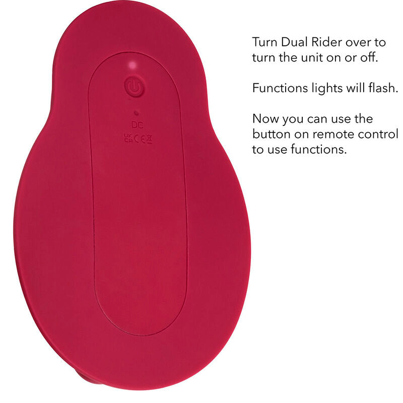 CALEXOTICS - RED DUAL MOTOR REMOTE CONTROL PILOT MASSAGER