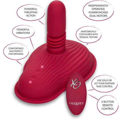 CALEXOTICS - RED DUAL MOTOR REMOTE CONTROL PILOT MASSAGER