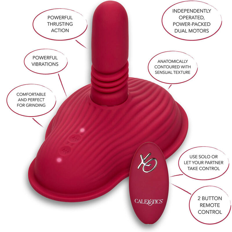 CALEXOTICS - MASSAGGIATORE PILOTA TELECOMANDO DOPPIO MOTORE ROSSO - CALEXOTICS | Lingerie Harness Boutique