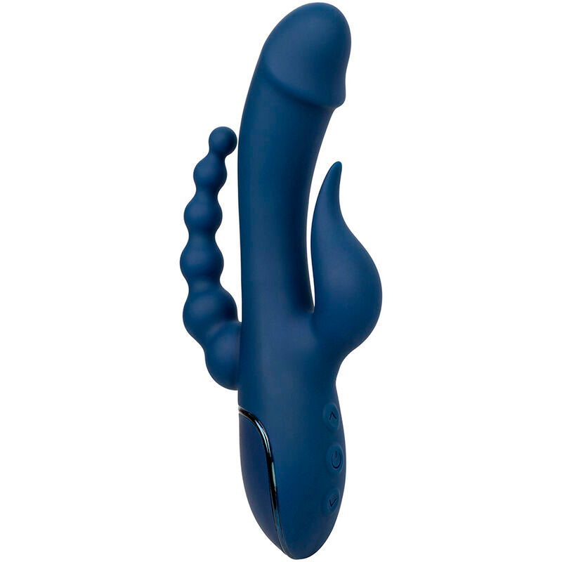 CALEXOTICS - VIBRATORE TRIPLO ORGASMO BLU - CALEXOTICS | Lingerie Harness Boutique