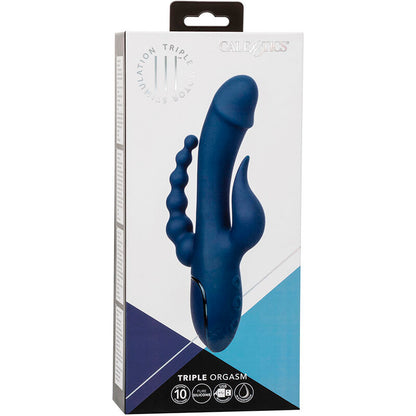 CALEXOTICS - VIBRATORE TRIPLO ORGASMO BLU - CALEXOTICS | Lingerie Harness Boutique