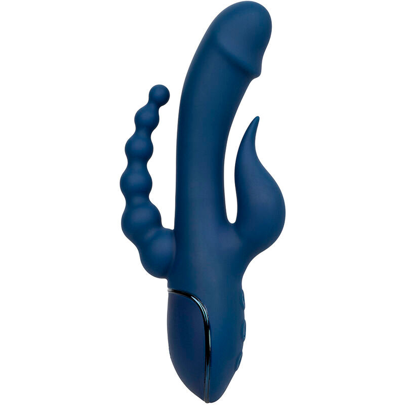 CALEXOTICS - VIBRATORE TRIPLO ORGASMO BLU - CALEXOTICS | Lingerie Harness Boutique