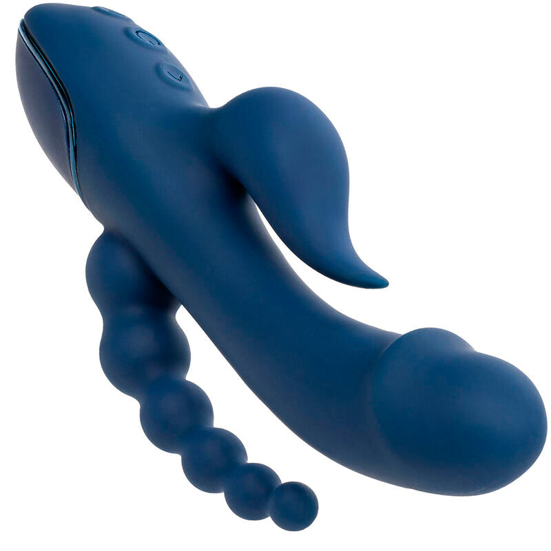 CALEXOTICS - VIBRATORE TRIPLO ORGASMO BLU - CALEXOTICS | Lingerie Harness Boutique